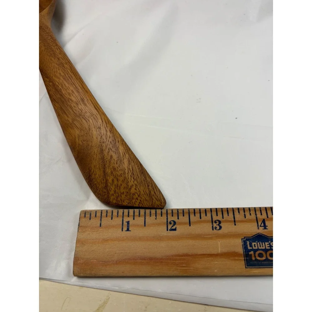 Vintage Rosas Philippine Handicrafts Monkey Pod Wood Serving Tray & Salad Server